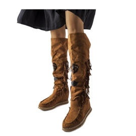 Bottines compensées marron par Cascia - Solea brun