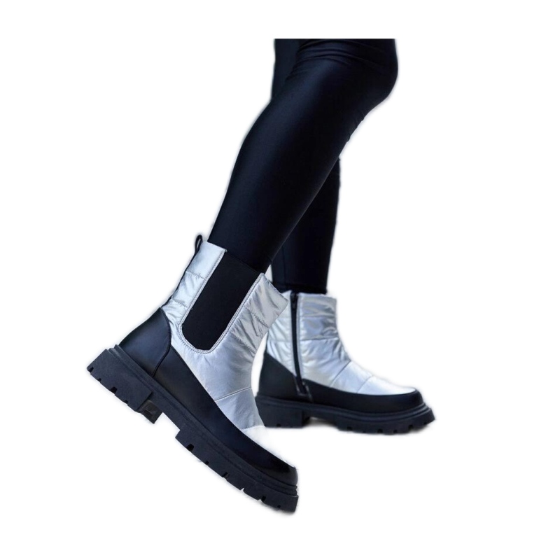 Galvani - Bottes de neige isolées métalliques Solea gris Galvani - Bottes de neige isolées métalliques Solea gris