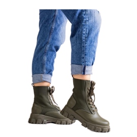 Bottines vertes à tige élastique Zogba - Solea