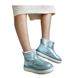 Bottes de neige chaudes vert clair sur la plateforme Cores - Solea