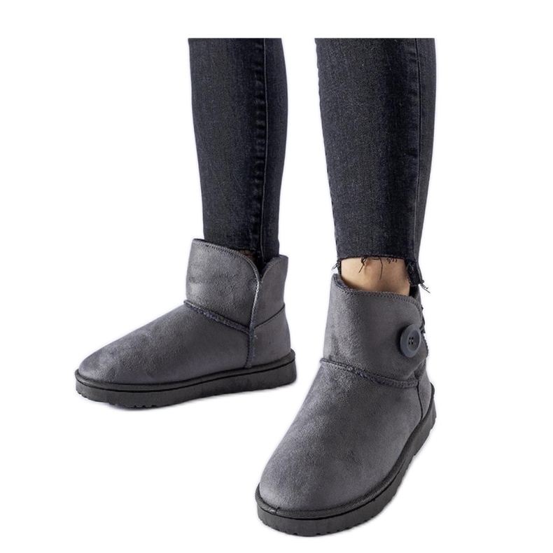 Bottes de neige courtes isolées grises de Snyder - Solea Bottes de neige courtes isolées grises de Snyder - Solea