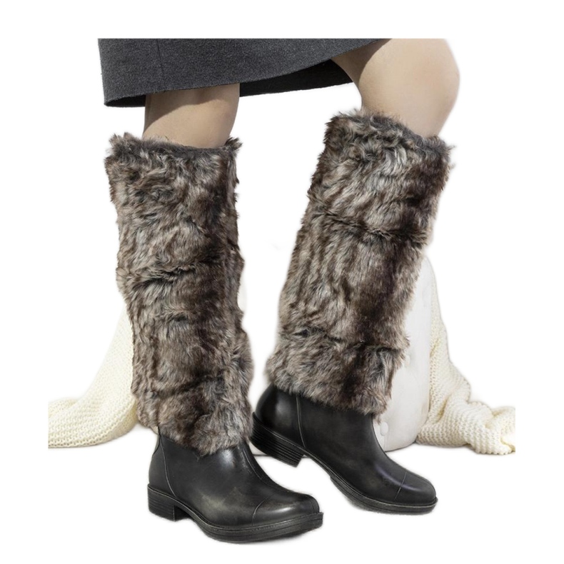 Bottines en caoutchouc grises avec fourrure Melgar - Solea