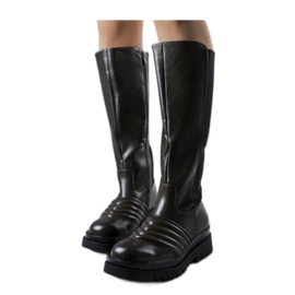 Bottes vertes avec matelassage Bottes vertes avec matelassage