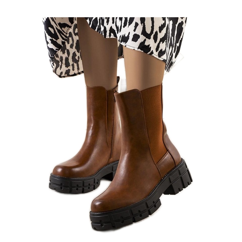 Bottes femme marron brun