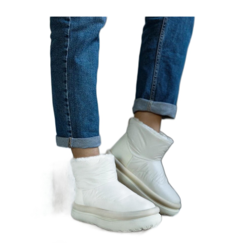 Bottes de neige à plateforme chaudes beiges