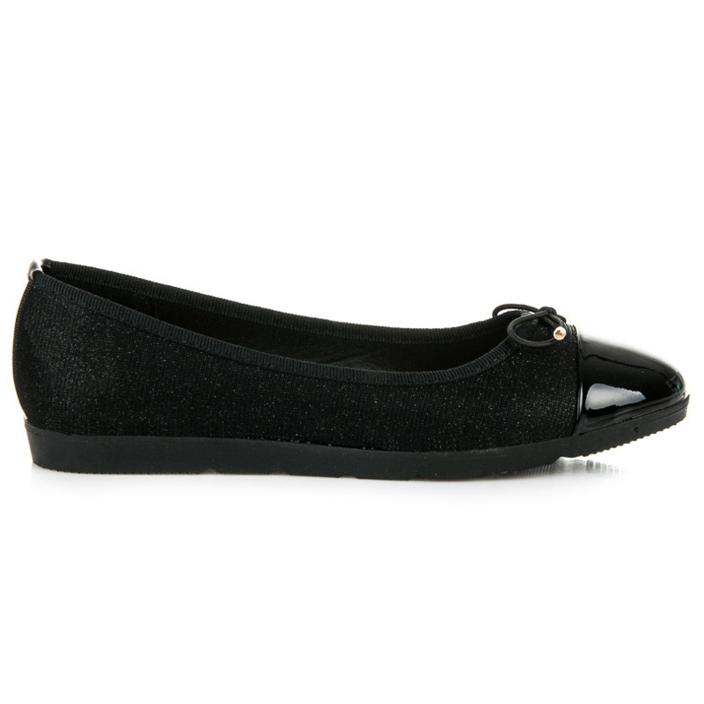 Nio Nio Ballerines à bout verni le noir