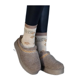 Boots de neige à plateforme marron avec tige basse et motif Greene - Solea brodé brun Boots de neige à plateforme marron avec tige basse et motif Greene - Solea brodé brun