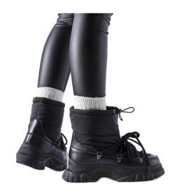 Solea Bottes de neige chaudes noires