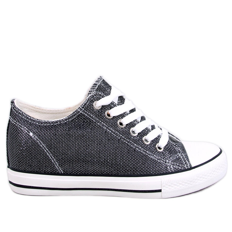Baskets compensées noires le noir