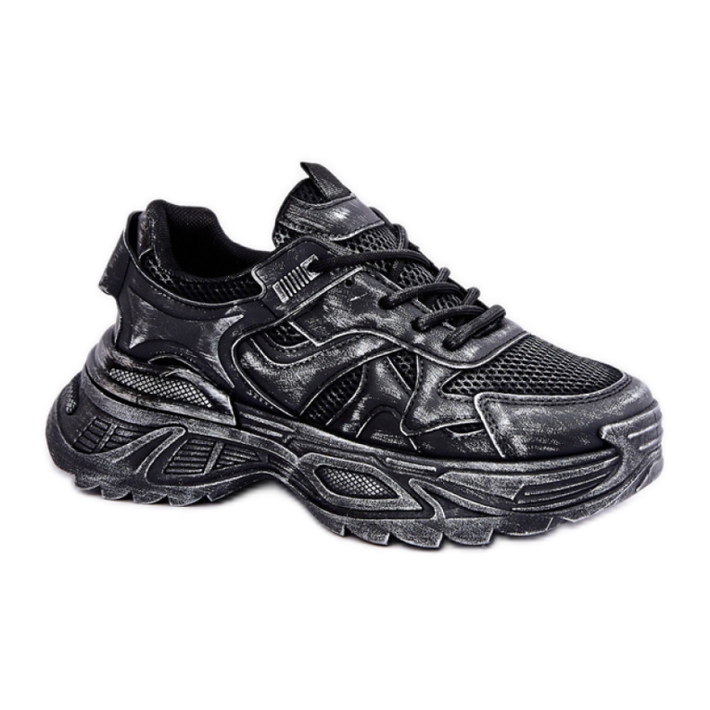 Chaussures de sport essuyées modèle 8952 noires le noir