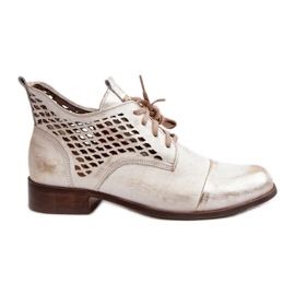 Bottines Ajourées Modèle Zazoo 2878/004 Or doré