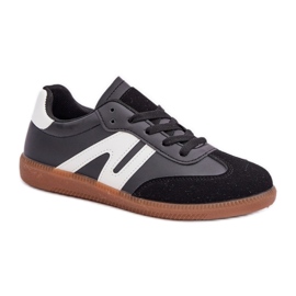 7112 Chaussures de sport à lacets noires