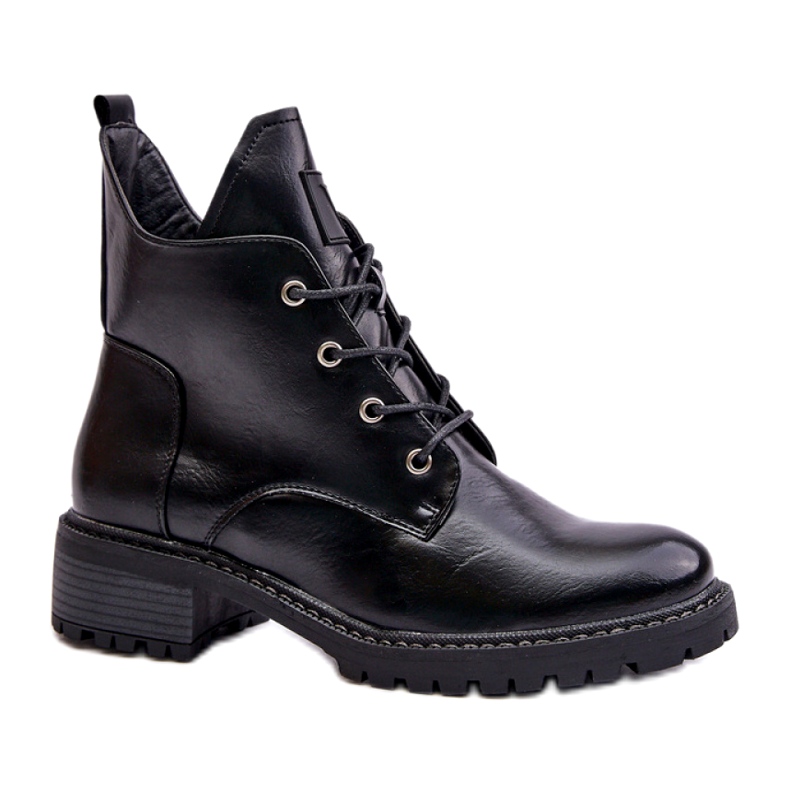 Bottes de femmes isolées noires de Vinceza le noir