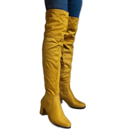 Cuissardes jaunes en éco-daim