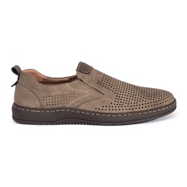 Mocassins homme ajourés beiges Mocassins homme ajourés beiges
