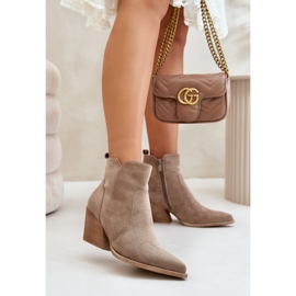 Step in style Bottes Modèle Virtris RQ491 Beige Foncé - Entrez avec style