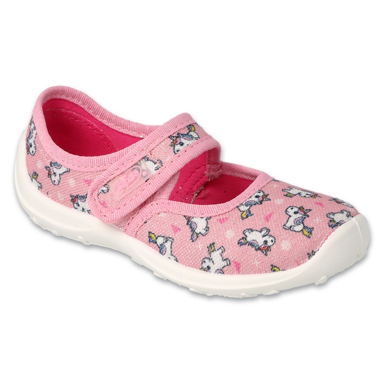Ballerines enfants roses Befado avec bas élastique 661X069