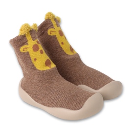 Befado chaussures bébé marron à motif animal jaune 002P078 brun Befado chaussures bébé marron à motif animal jaune 002P078 brun