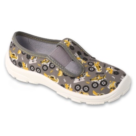 Befado chaussons enfant avec bandes élastiques 975X192 gris