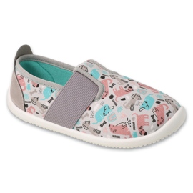 Chaussons enfant Befado, semelle souple, 901X022, gris