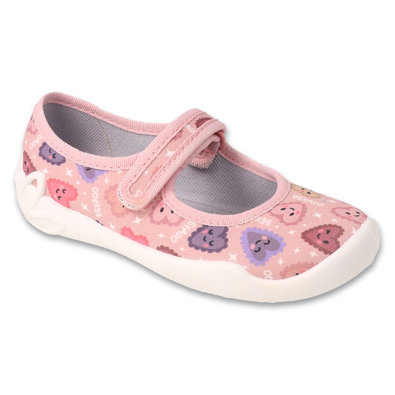 Befado chaussons enfant avec velcro, semelles respirantes, 114X544, rose Befado chaussons enfant avec velcro, semelles respirantes, 114X544, rose