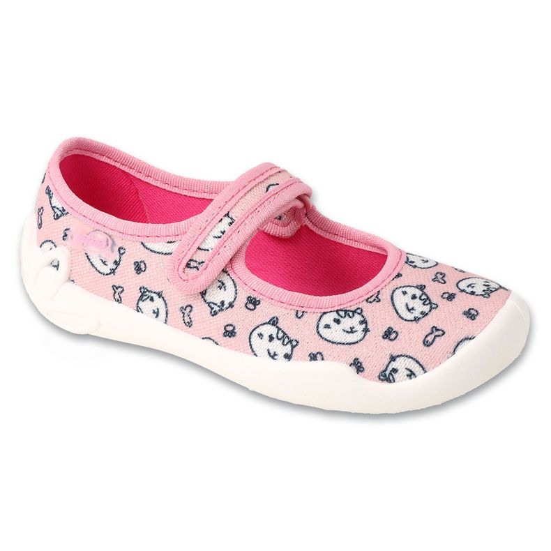 Chaussons enfant Befado, semelles respirantes, 114X546, rose