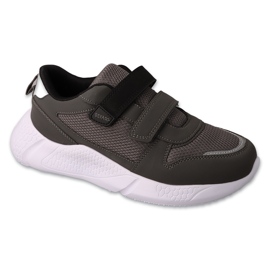 Befado de sport pour enfants avec Velcro 452Q008 gris/noir