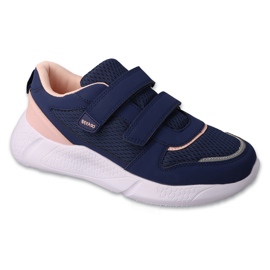 Befado de sport pour enfants avec Velcro 452Q004 bleu marine/rose Befado de sport pour enfants avec Velcro 452Q004 bleu marine/rose