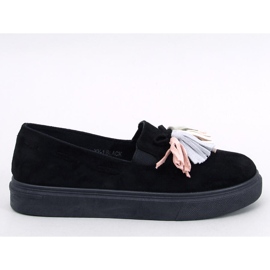 Mocassins à pampilles noirs