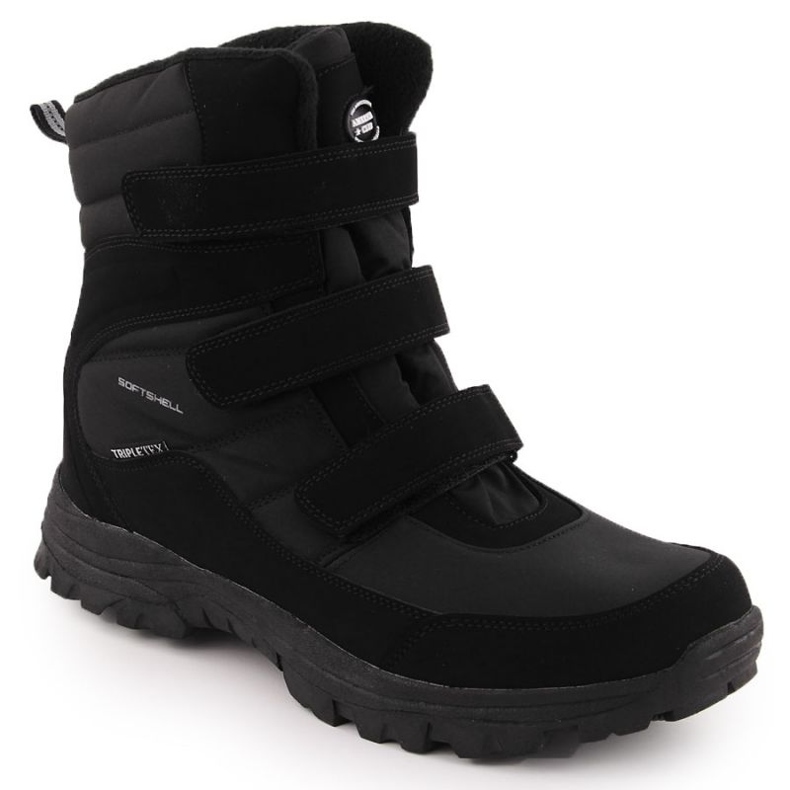 American Club Bottes de neige du club américain avec membrane noire le noir