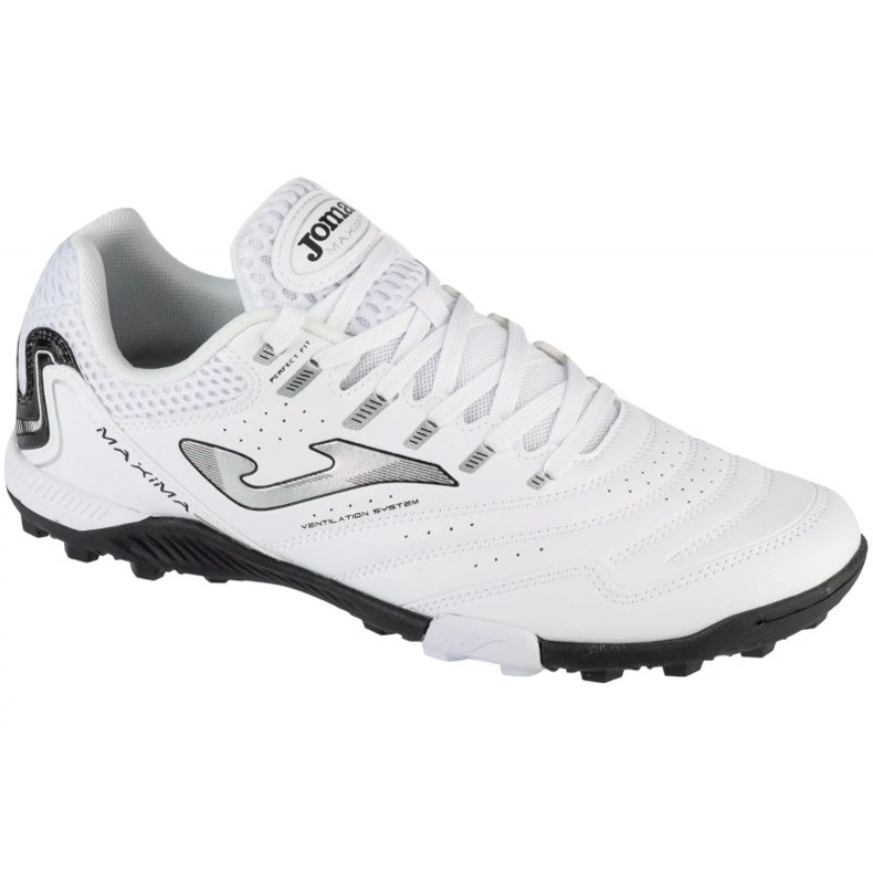 Joma Maxima 2502 TF MAXS2502TF White Football Shoes White Football blanche