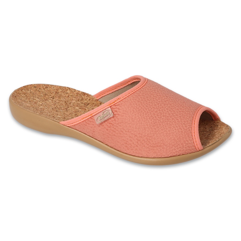 Befado chaussons femme avec semelle intérieure en liège 254D157 orange
