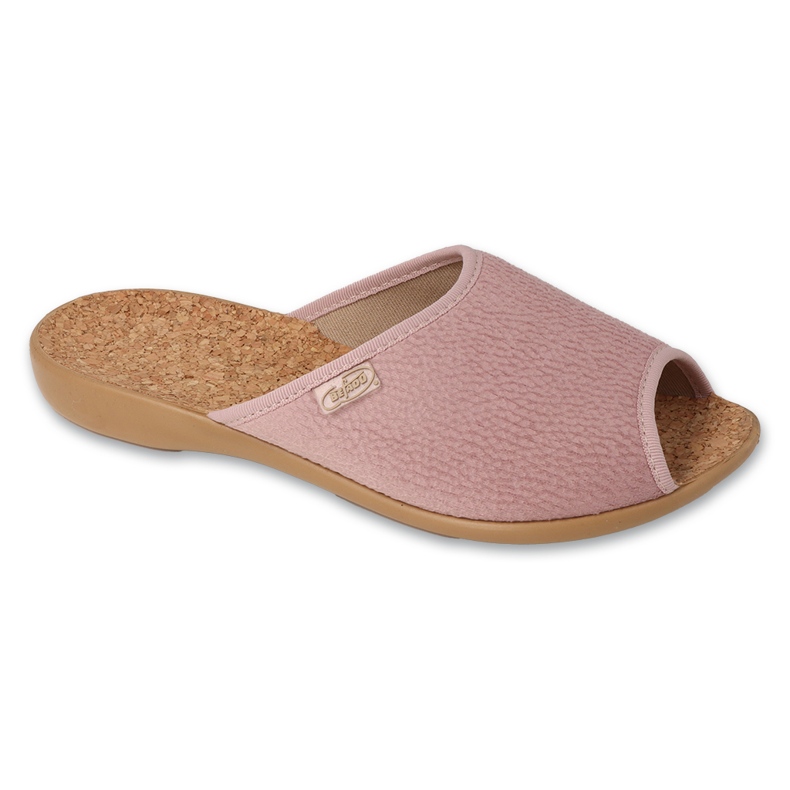 Befado chaussons femme avec semelle intérieure en liège 254D164 rose