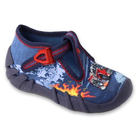 Befado chaussons enfants avec fermoirs 110P511 bleu