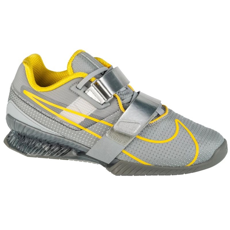 Nike Romaleos 4 CD3463-002 Chaussures d'entraînement-jaune gris