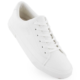 Baskets pour hommes en cuir écologique, blanc Big Star NN174250