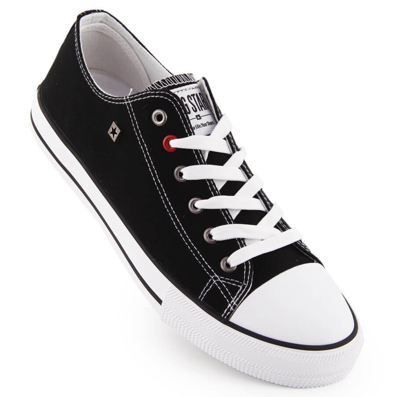 Baskets textile noires homme Big Star NN174300