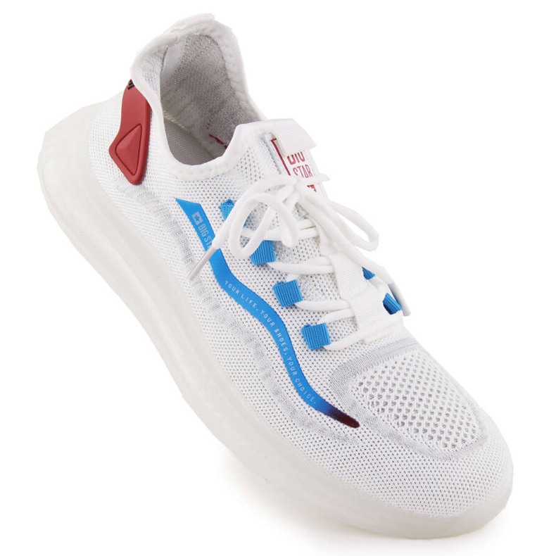 Chaussures de sport blanches pour hommes Big Star NN174451