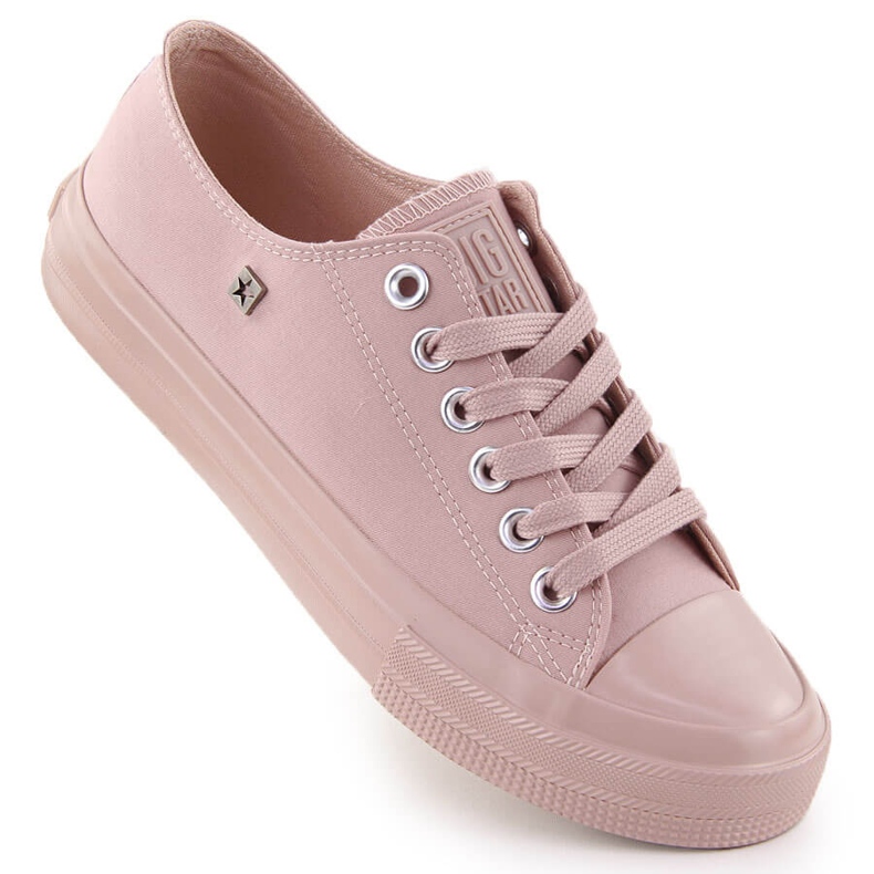 Baskets basses en textile femme rose Big Star NN274291 Baskets basses en textile femme rose Big Star NN274291