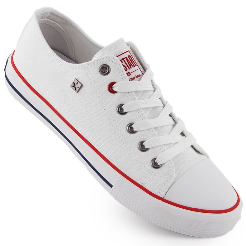 Baskets basses en textile blanches Big Star NN274656 Baskets basses en textile blanches Big Star NN274656