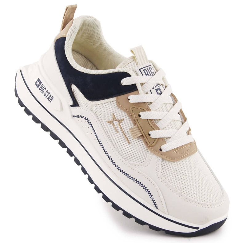 Chaussures de sport plateforme crème Big Star NN274A092 beige Chaussures de sport plateforme crème Big Star NN274A092 beige