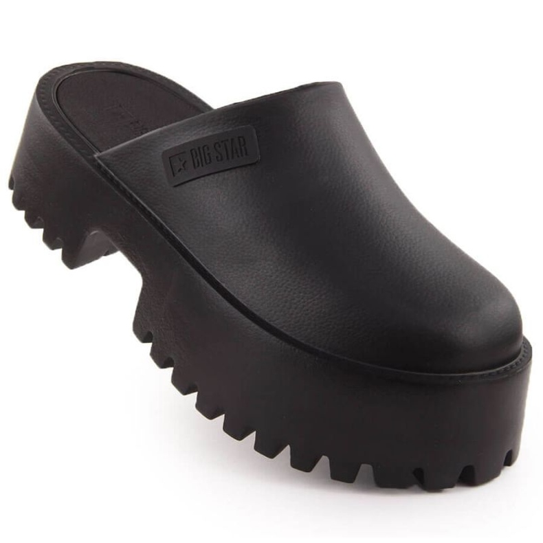 Clogs sur la semelle massive Big Star NN274014 Black le noir