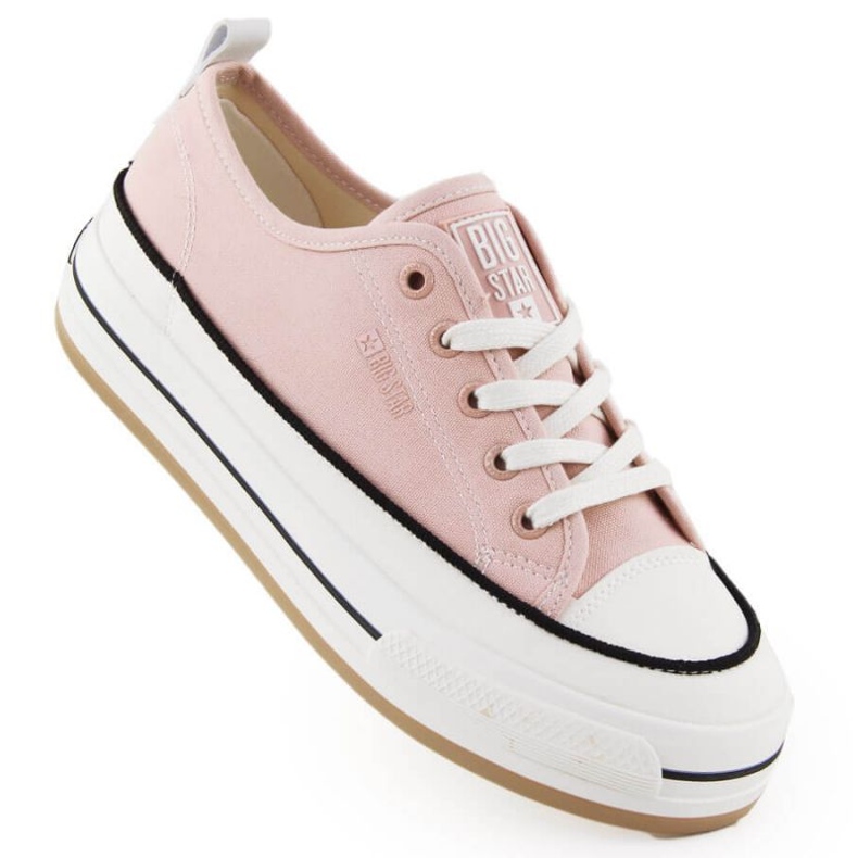 Sneakers sur Pink Big Star NN274207 Pink rose