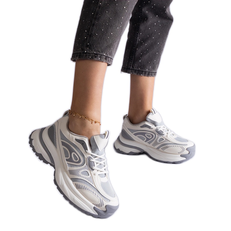 Baskets de sport femme grises