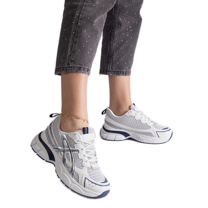 Baskets de sport femme bleues blanche Baskets de sport femme bleues blanche