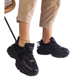 Baskets de sport noires pour femmes le noir