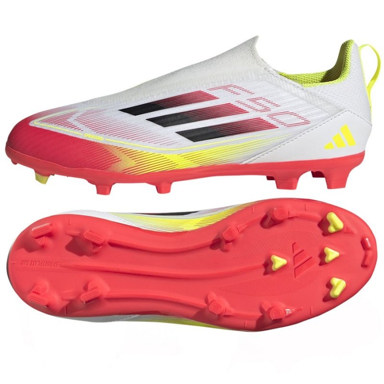 Adidas F50 League LL FG / MG IE3743 Chaussures de football blanche