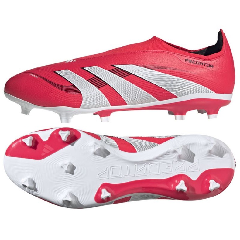 Adidas Predator League LL FG / MG ID3859 Chaussures de football rouge