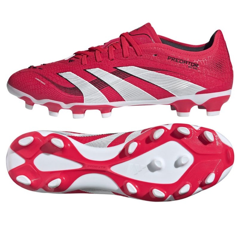 Adidas Predator Pro MG ID3825 Chaussures de football rouge