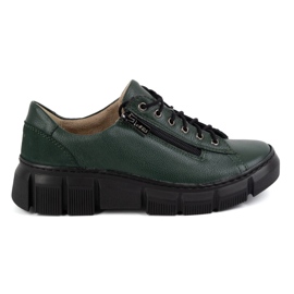 Olivier Chaussures en cuir pour femmes 1223 vert